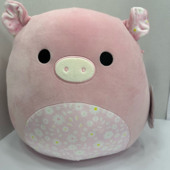 Squillamallow Pink Plush Pig Toy brand new w tags 12” - Picture 1 of 6